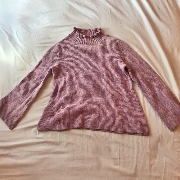 Pink Knit Turtleneck Sweater - Picture 4 of 4